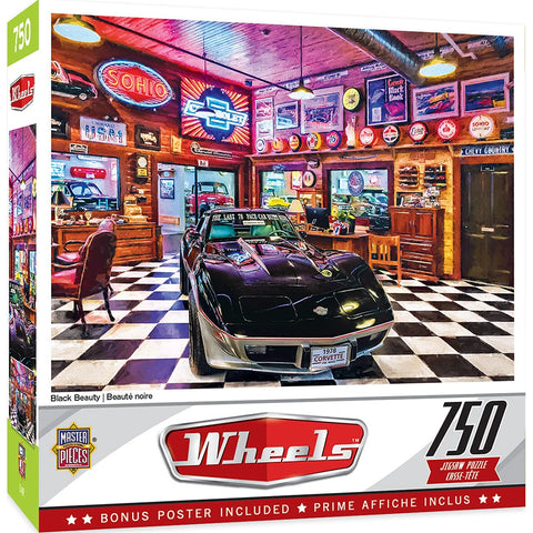 MasterPieces Wheels 750 Puzzles Collection - Black Beauty 750 Piece Jigsaw Puzzle