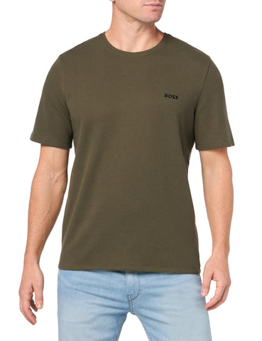 BOSS Waffle Contrast Logo Short-Sleeve T-Shirt