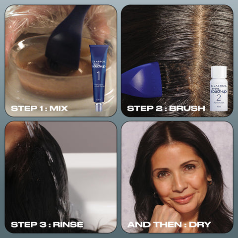 Clairol Root Touch-Up Permanent Hair Dye, 4 Dark Brown (Packing May Vary)