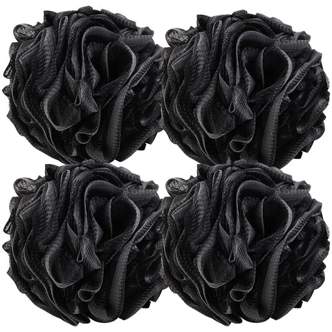 BTYMS 4 Pieces Large Shower Puff Large Loofah Sponge Bath Scrunchie 75g Shower Sponge Body Loofahs Shower Pouf Mesh Pouf for Body