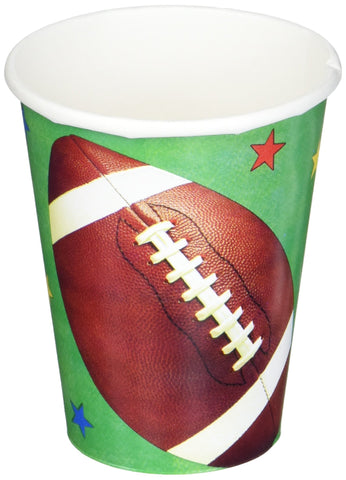 Amscan 587750 Football Fan Paper Party Cups, 8 pcs