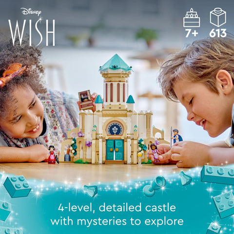 LEGO Disney Wish: King Magnificoâ€™s Castle 43224 Building Toy Set, A Collectible Set for Kids Ages 7 and up to Play Out Favorite Scenes from The Disney Movie, Inspire Pretend Play Within The Palace