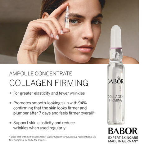 BABOR Collagen Firming Ampoule Concentrate, Collagen Skincare Capsule, Anti Aging Serum, Increase Elasticity, Firming and Lifting 7 Day Treatment