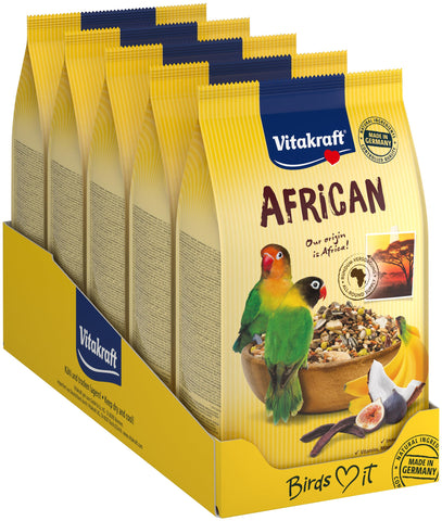 Vitakraft African Parrot Food - Small Breeds 750 g (Pack of 5)