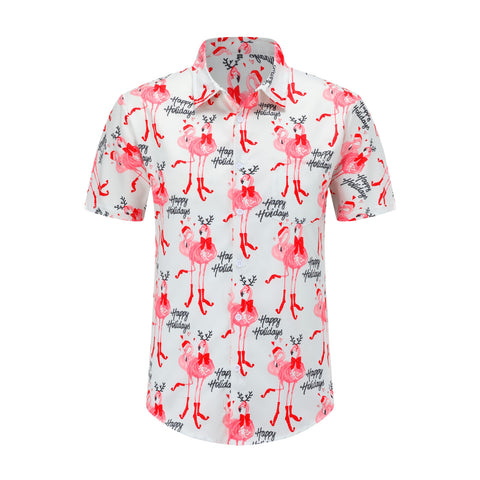 Christmas Hawaiian Shirts for Men,Funny Christmas Shirts,Christmas Shirts for Men,Ugly Shirts,Hawaiian Santa Blue,01-S, 02, Large