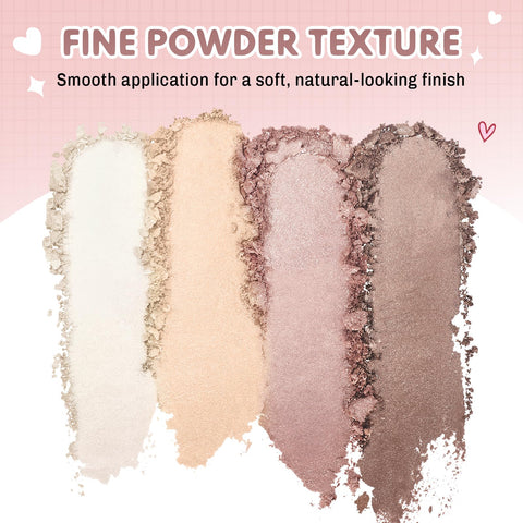 Boobeen 12 Colors Eyeshadow Palette, Smooth Matte&Glitter Eyeshadow Makeup, High Pigmented Shades, Ultra-Blendable Neutral Nudes Eye Shadow for Naturing-Looking, Long Lasting