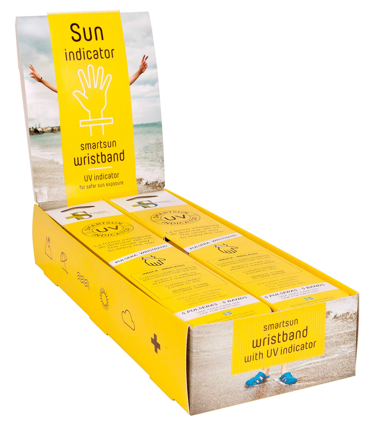 Sanitec Solutions Pack of 10 Blister Pack of 5 Solar Bracelets