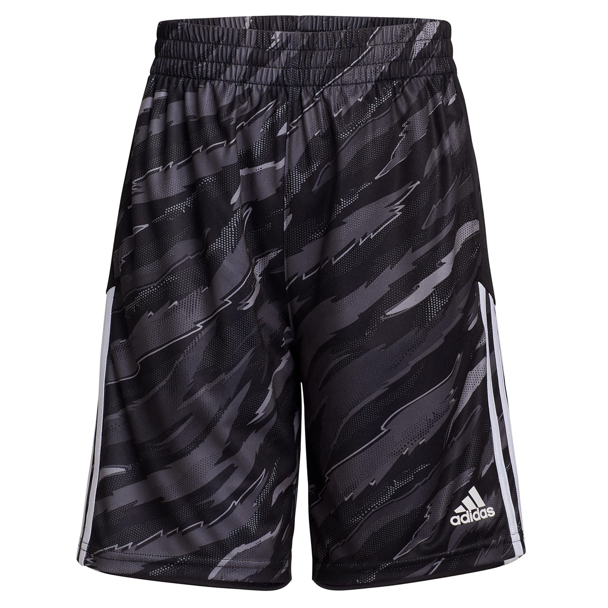 adidas Boys' AEROREADY Tiger Camo Short, Black, X-Large (18/20)