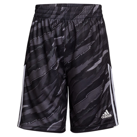 adidas Boys AEROREADY Tiger Camo Short, Black, X-Large (18/20)