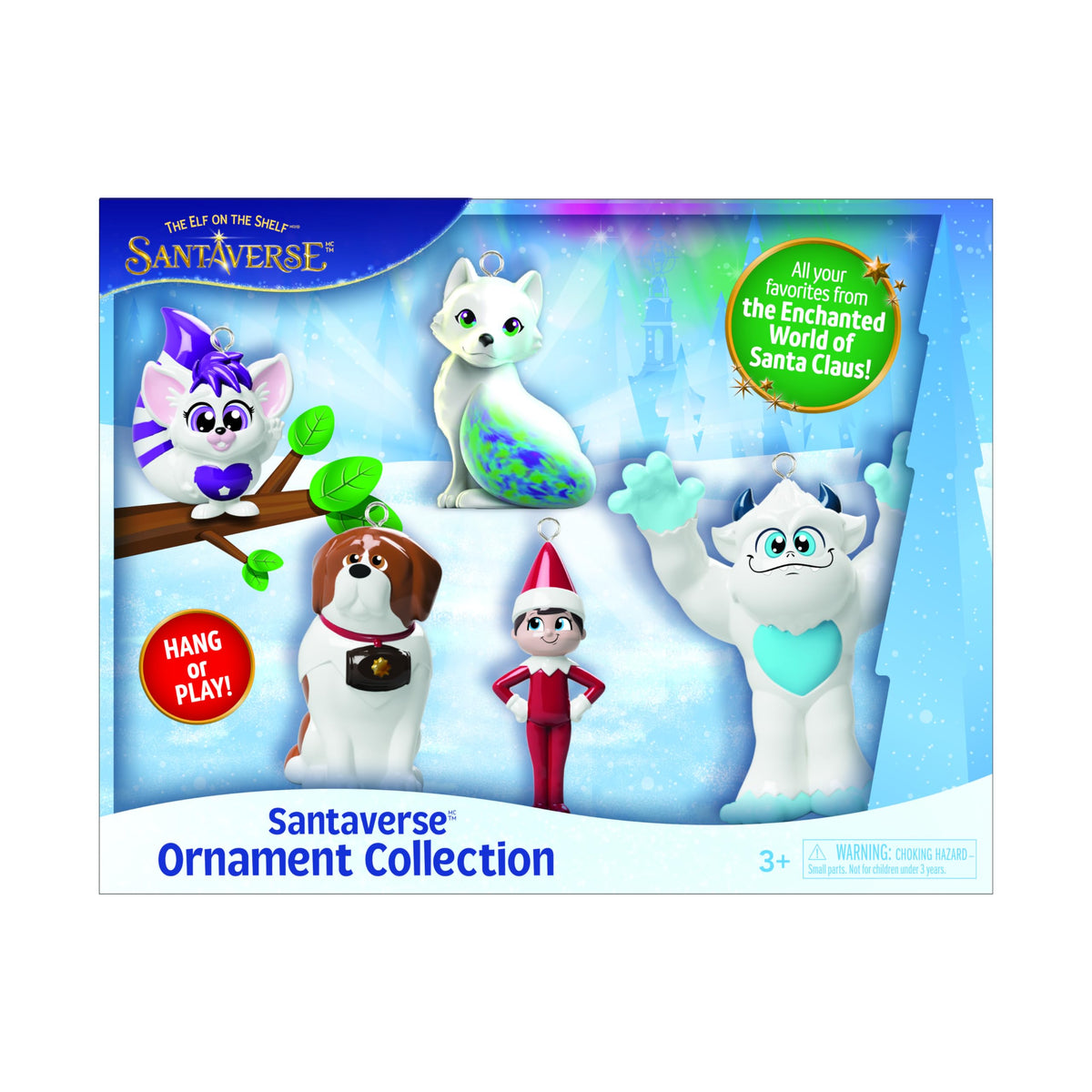 Elf on the Shelf Santaverse Ornament and Play Figure Collection - 5 Christmas Decorations | Christmas Elf Decorations - Year-Round Magic and Mystery from the North Pole