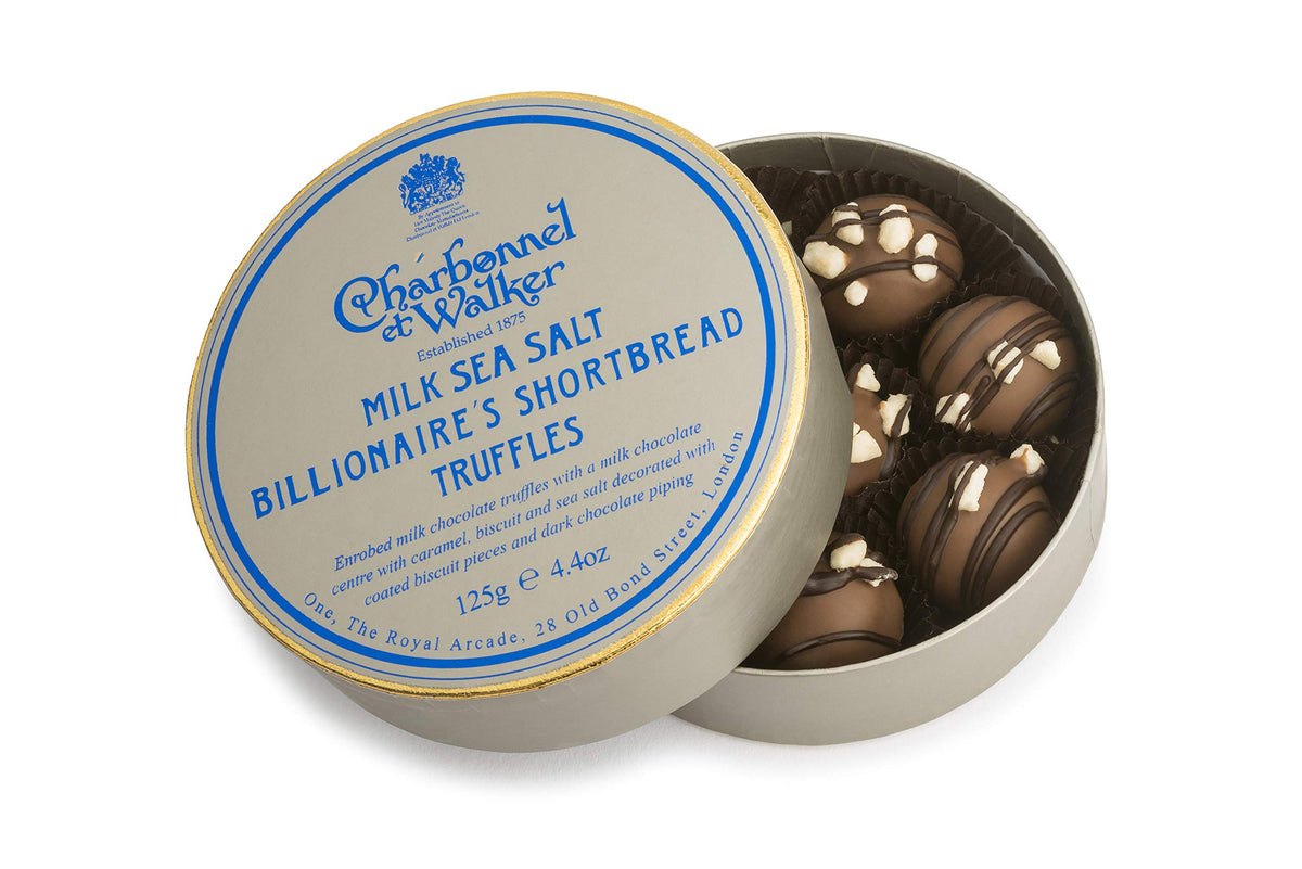 Charbonnel et Walker Sea Salt Billionaires Shortbread Truffles 125 g