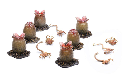 Hiya Toys Alien: Eggs & Facehugger 1:18 Scale Action Figure Set, Multicolor