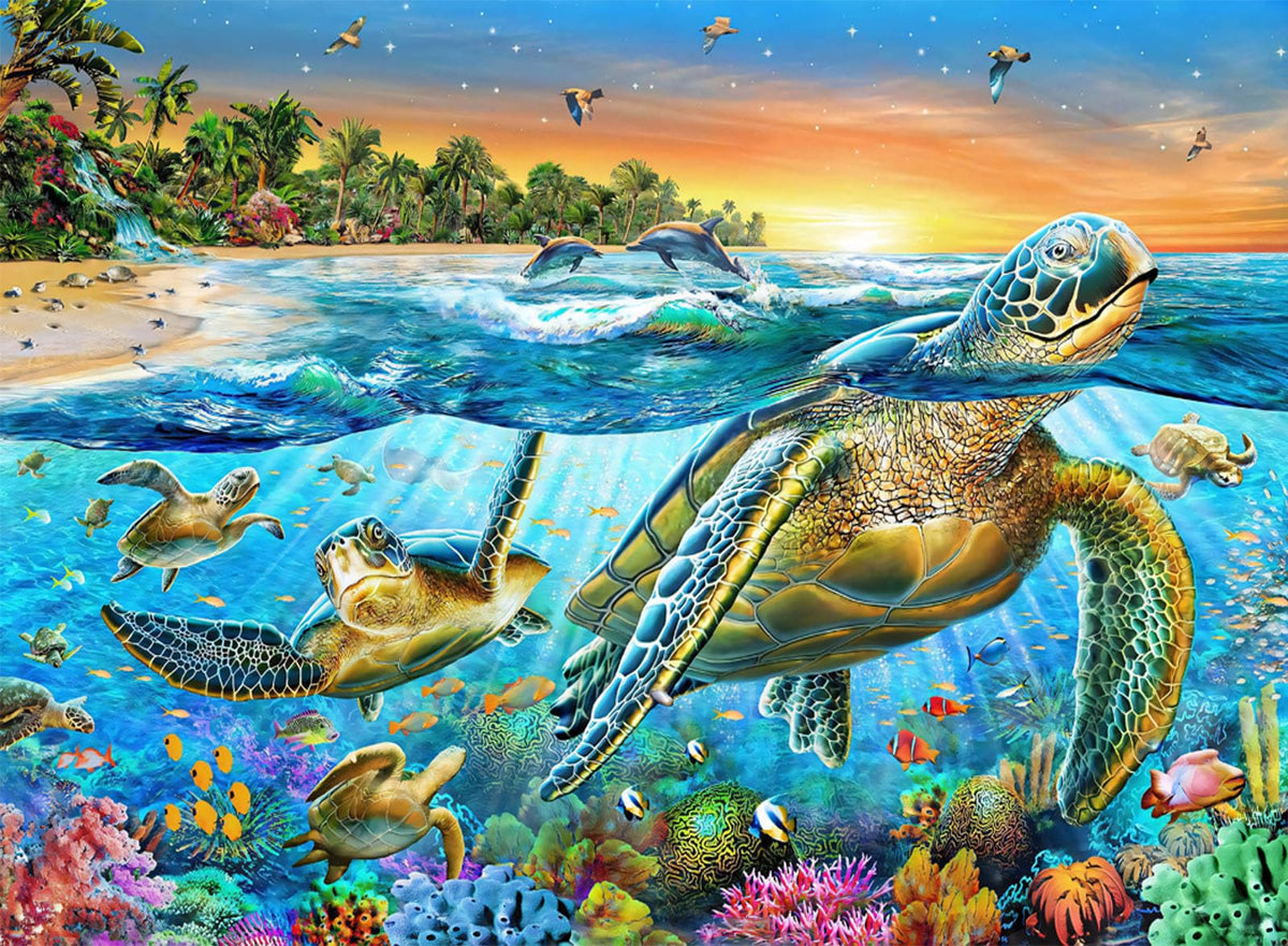 Puzzles for Kids Ages 4-6 8-10 Year Old - Underwater World,100 Piece Puzzle for Toddler Children Learning Educational Puzzles Toys for Boys and Girls.