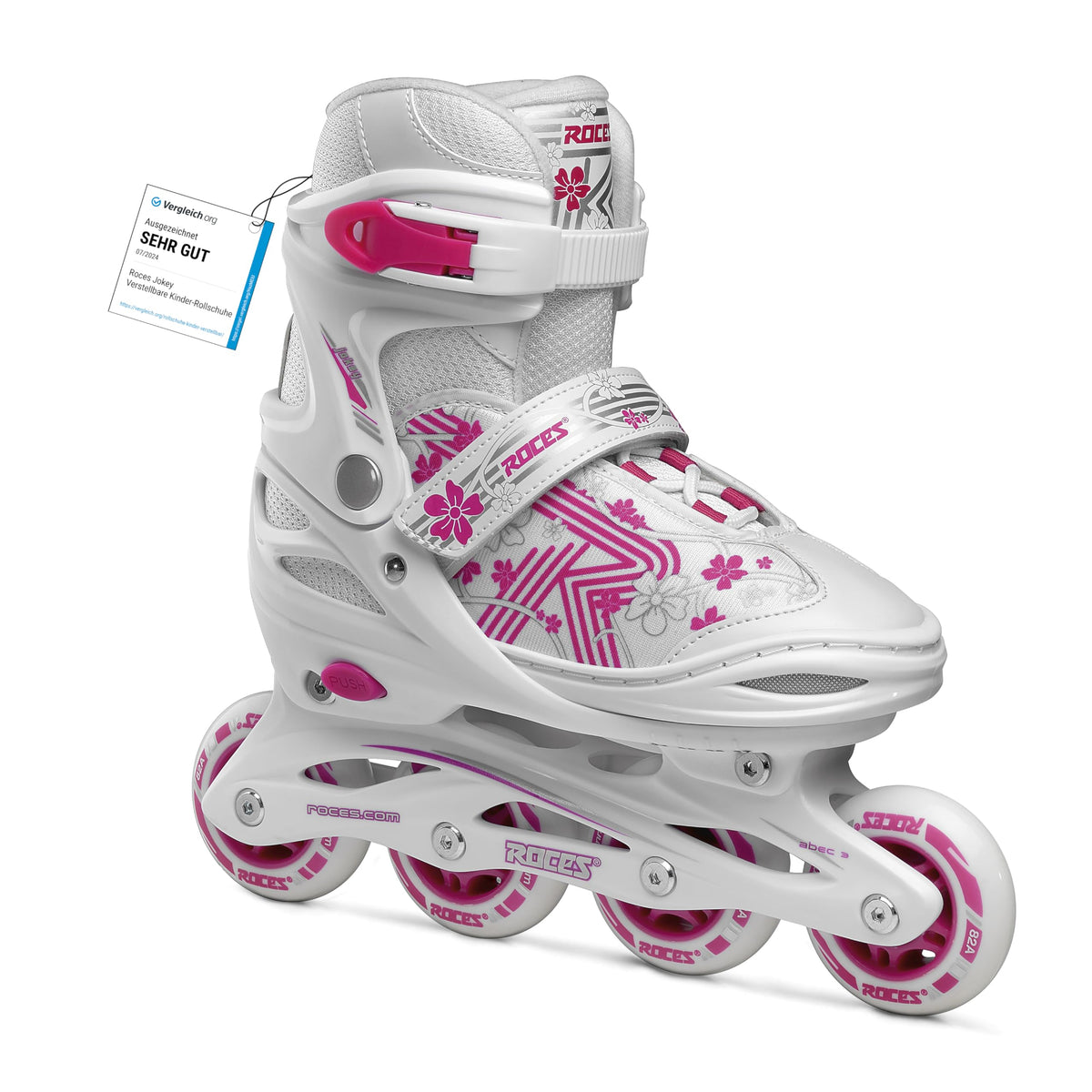 Roces Jokey 3.0 Rollerskate White-Pink 30