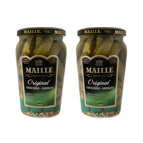 Maille Pickles Cornichons Original 14oz 2 Pack