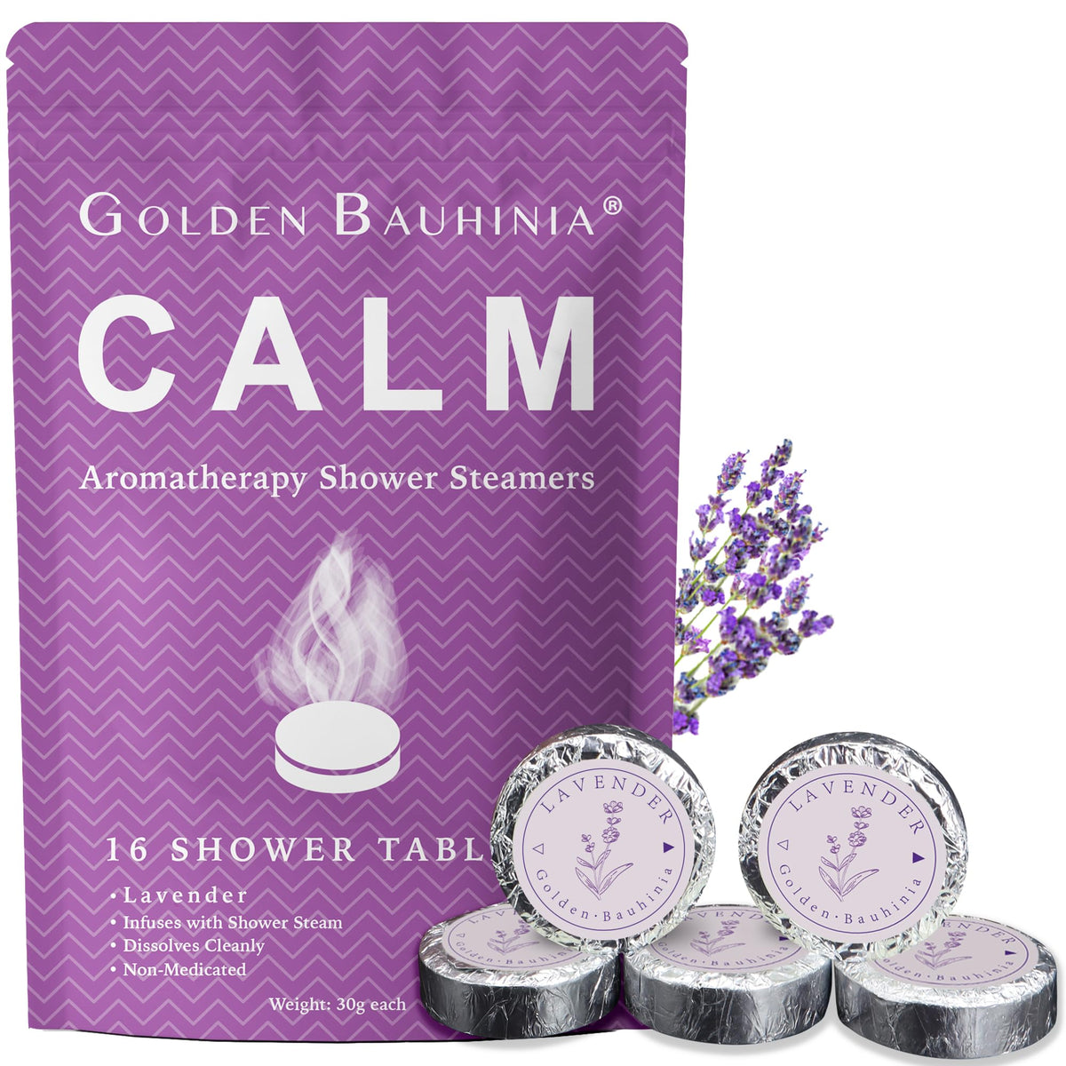 Intensely Refreshing Lavender Aromatherapy Shower Steamers - 16 Pack: Ideal for Valentines Day, Birthday Gifts - The Ultimate Stress Relief & Relaxation Experience for Women and Men