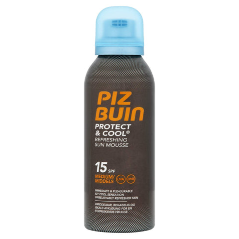 PIZ BUIN Protect & Cool - Refreshing Sun Mousse SPF 15 - 150 ml