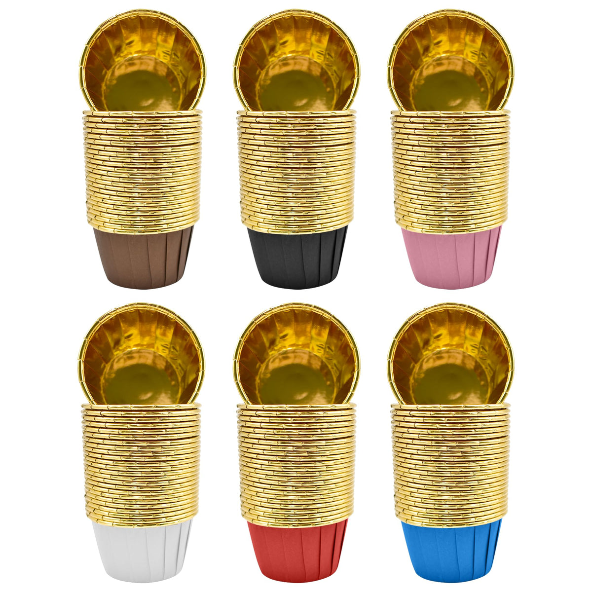 FZSECRIU Muffin Cases Silicone Mini Cake Mould Small