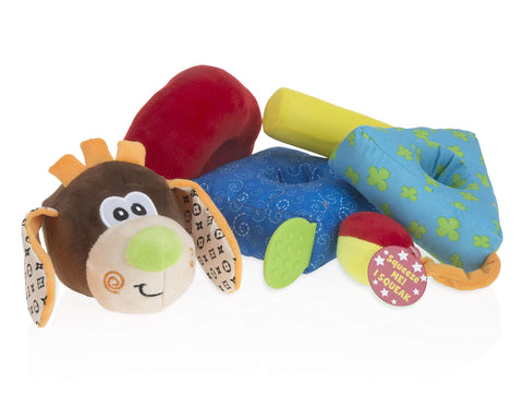 Nuby Build a Buddy- Plush Ring Stacker, Dog