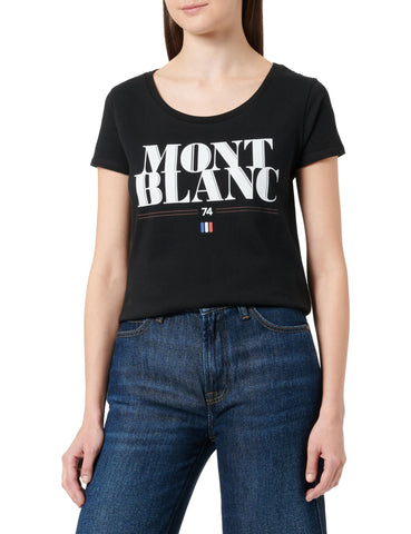 Republic Of California Women's Worepczts063 T-Shirt, Black, L