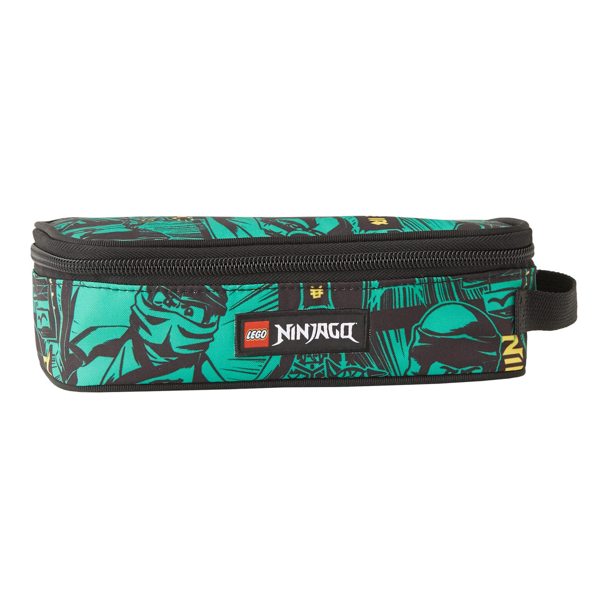 LEGO SKANDO Bags Boys Pencil Case - Handy Name Tag - Space for All Major Writing Tools, Green, Astuccio rettangolare da 21 cm, Rectangular Pencil Case