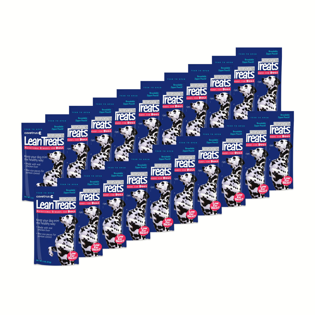 Covetrus Nutrisential Lean Treats for Dogs - Soft Dog Treats for Small & Medium Dogs - Nutritional Low Fat Bite Size K9 Treats - Chicken Flavor - 20 Pack - 4oz