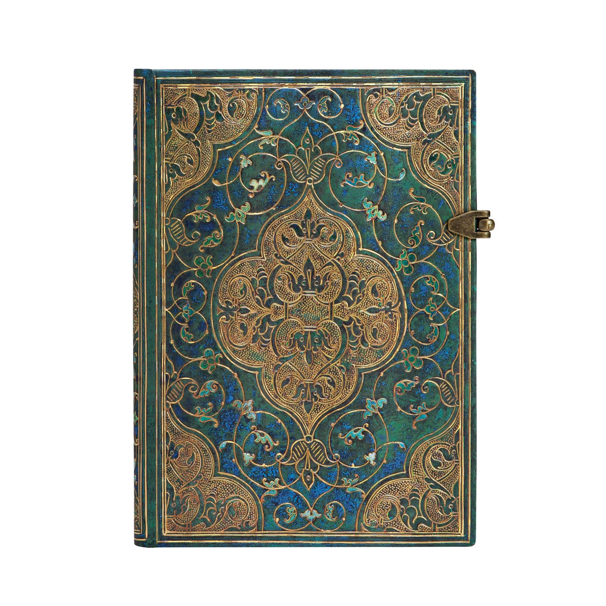 Paperblanks Turquoise Chronicles Midi Lined Hardcover Journal: Lined Midi