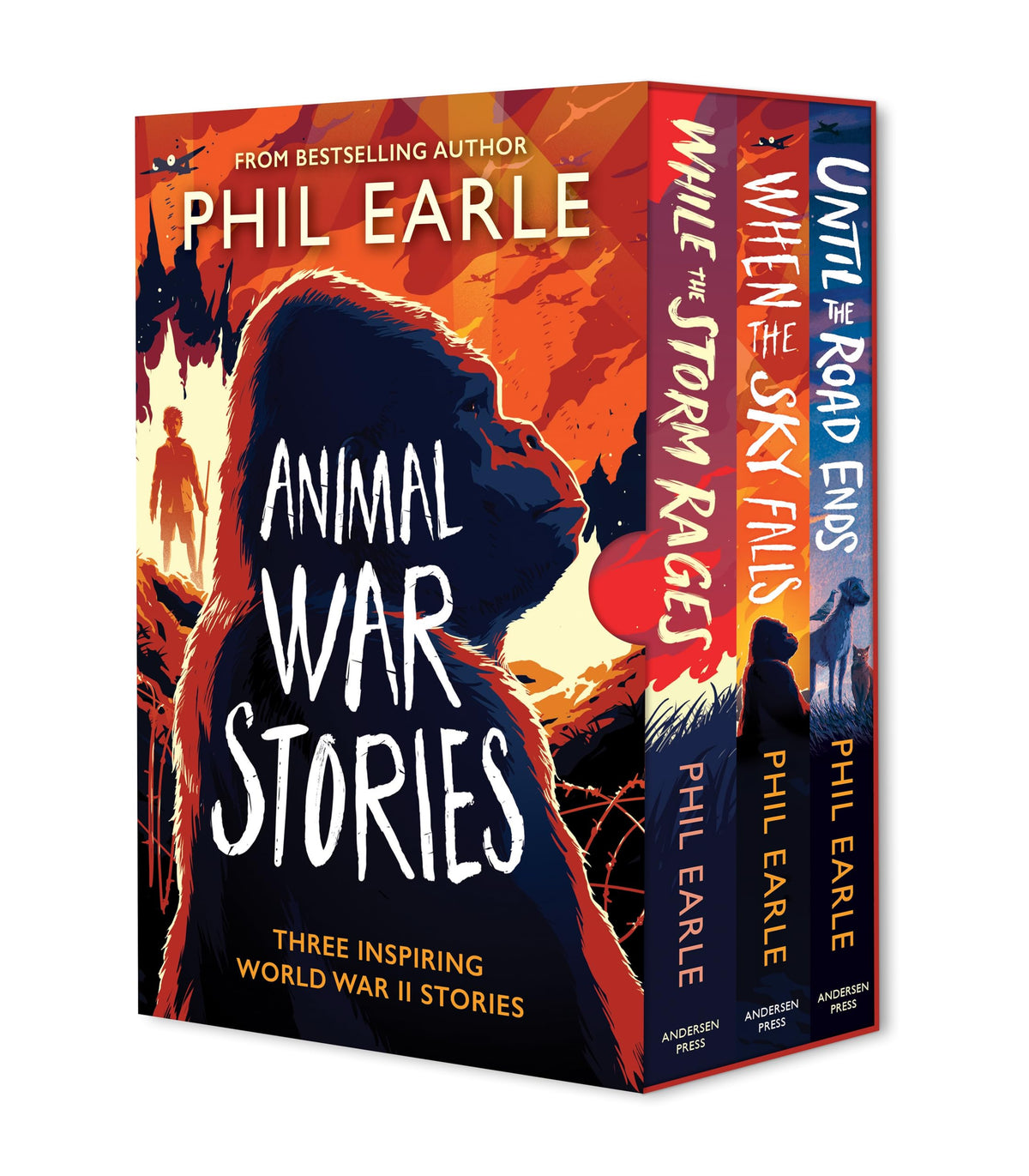 Animal War Stories Box Set (When the Sky Falls, While the Storm Rages, Until the Road Ends) (Historical Animal Stories)
