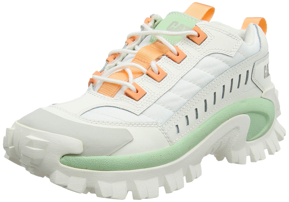 Caterpillar Unisex Sneaker, White Pastel Green, 10 Wide US Men