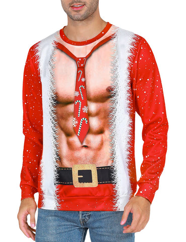 COSAVOROCK Ugly Christmas Sweater Mens Womens Xmas Jumpers Pullover Sweatshirt XL