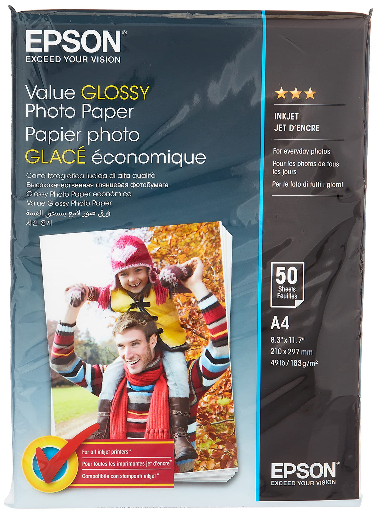 Epson C13S400036 A4 Glossy Photo Paper Standard Capacity