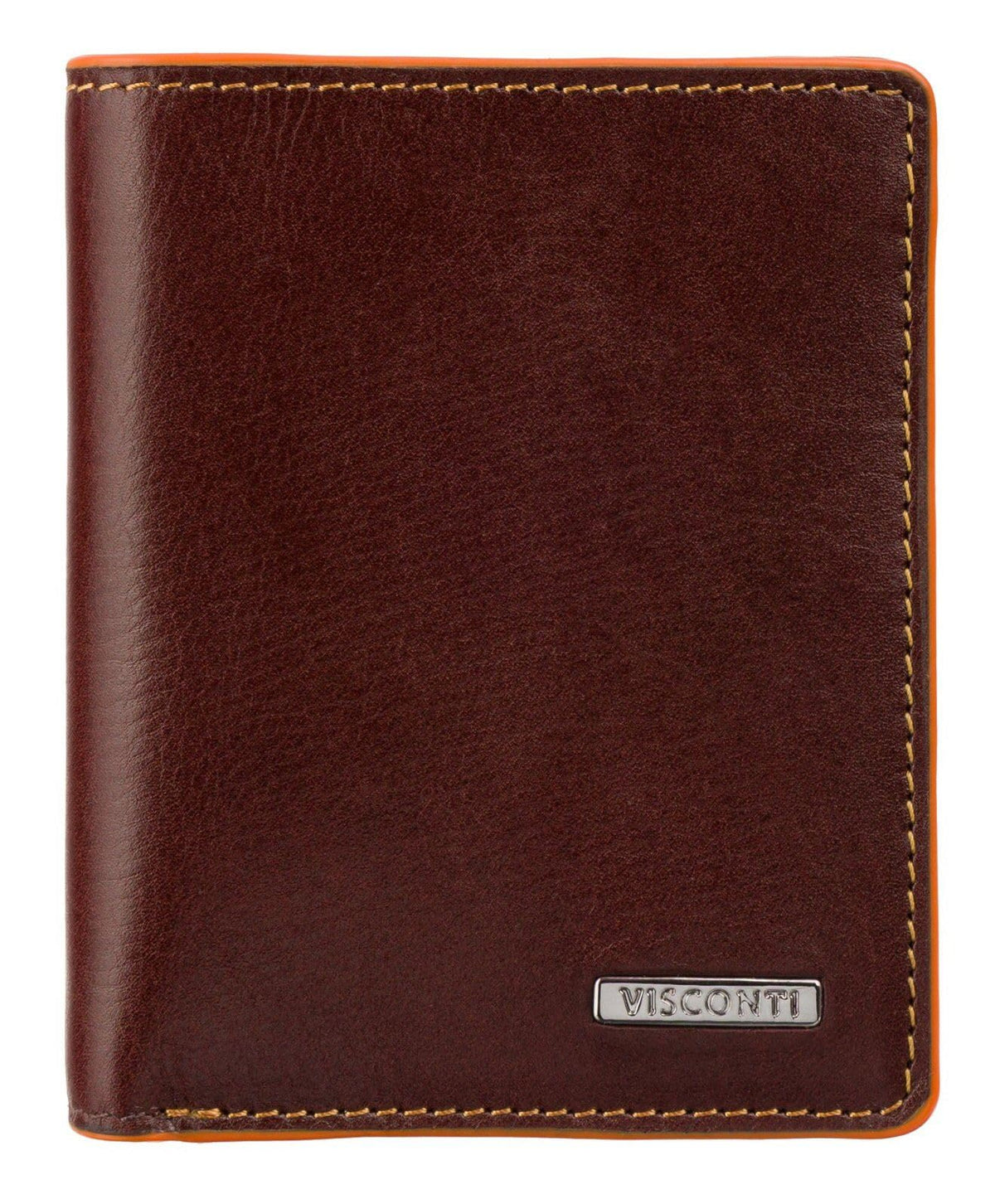 VISCONTI Alps Collection Tignes Leather Wallet Holder RFID Blocking ALP92 Brown