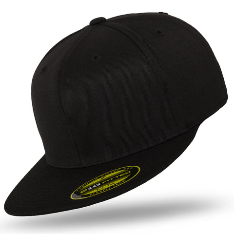 Flexfit Men's Fitted, Black, Large-X-Large