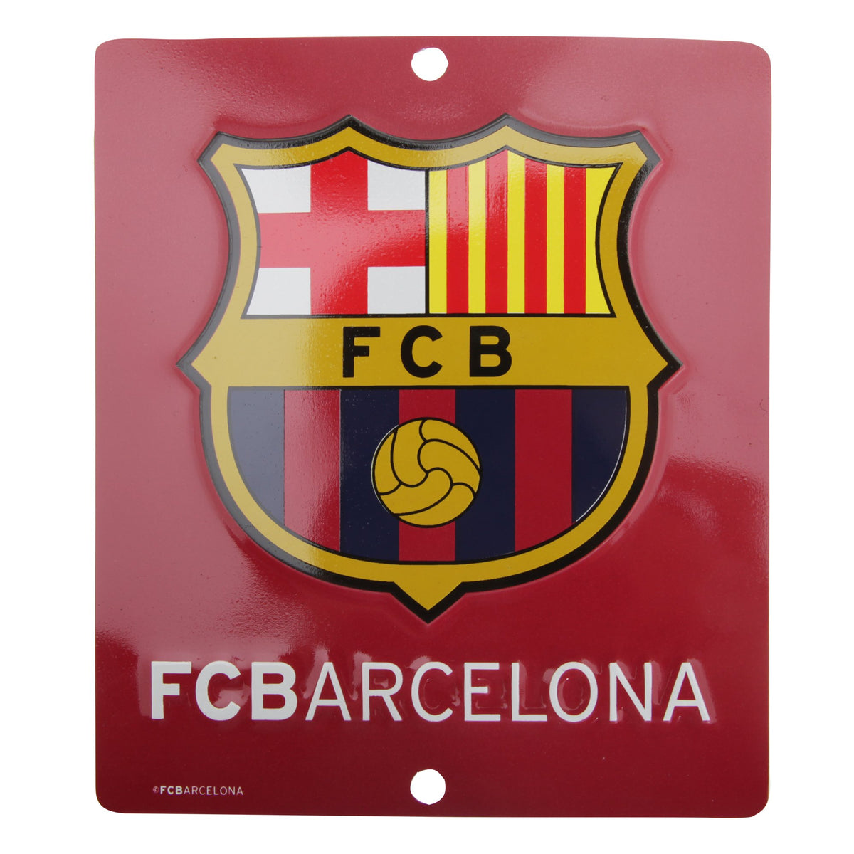 Barcelona 3D Logo Window Sign - Multi-Colour