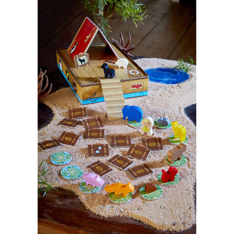 HABA Critter Cruise Cooperative Noah's Ark Memory Game (Made in Germany)