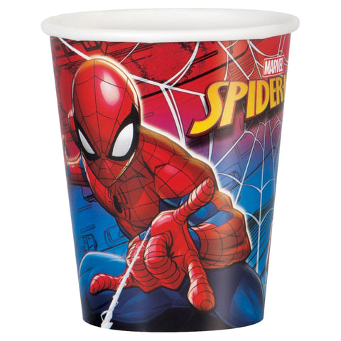 Unique Amazing Spider-Man Paper Cups - 9 oz (Pack of 8) - Durable & Exciting Design - Perfect for Themed Parties