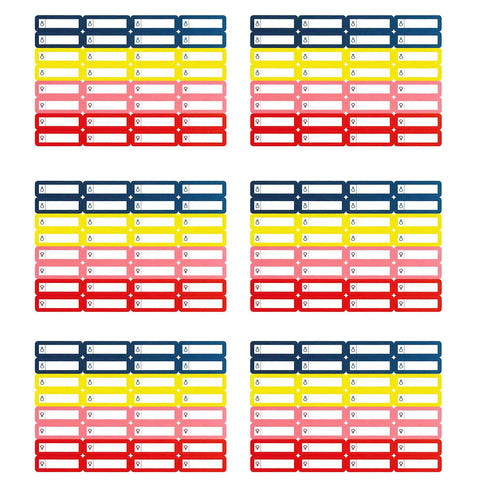 Lot of 192 School Labels self-Adhesive Labels for pens Name Labels Self-Adhesive Labels Pencils Mini Adhesive LabelsÃ¢â‚¬Â¦