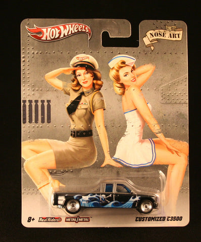 CUSTOMIZED C3500 NOSE ART Hot Wheels 2011 Nostalgia Series 1:64 Scale Die-Cast Vehicle