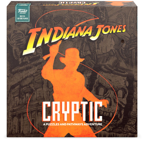 Funko Indiana Jones Cryptic Board Game: A Puzzles and Pathways Adventure For 1 or more Players