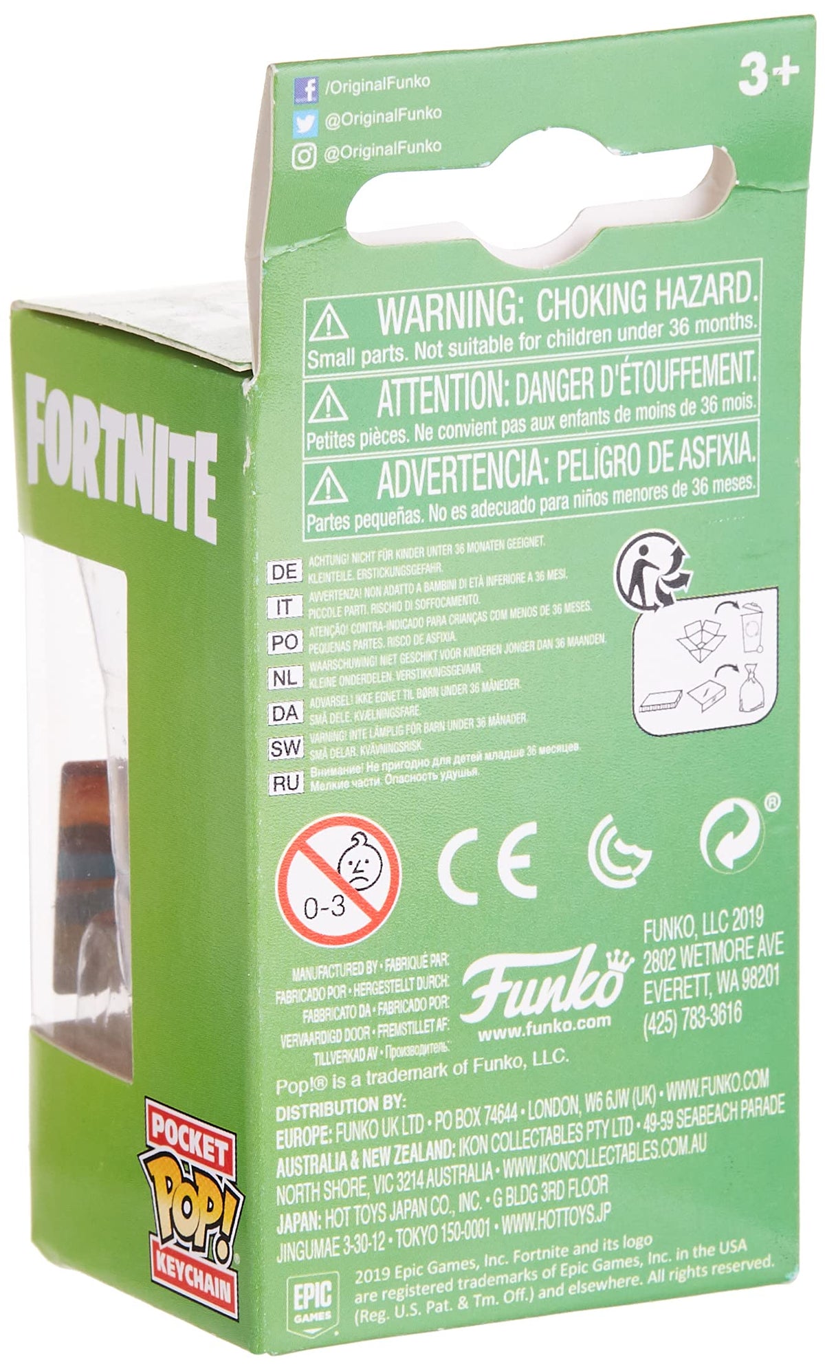 Funko Pop! Keychain: Fortnite - Fishstick, Multicolor