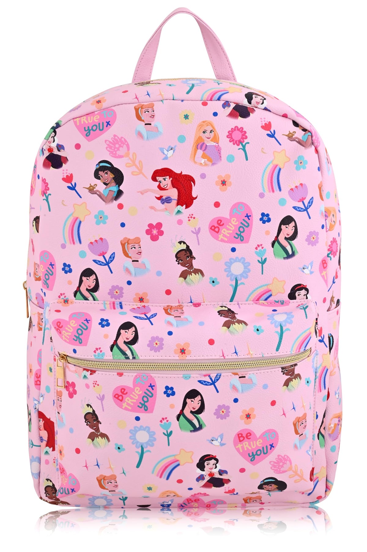 Disney Princess Backpack for Women, Men, Unisex | Cute PU Leather Large Princess Backpack Purse Shoulder Purse | Disney Princess Bag and Disney Princess Accessories