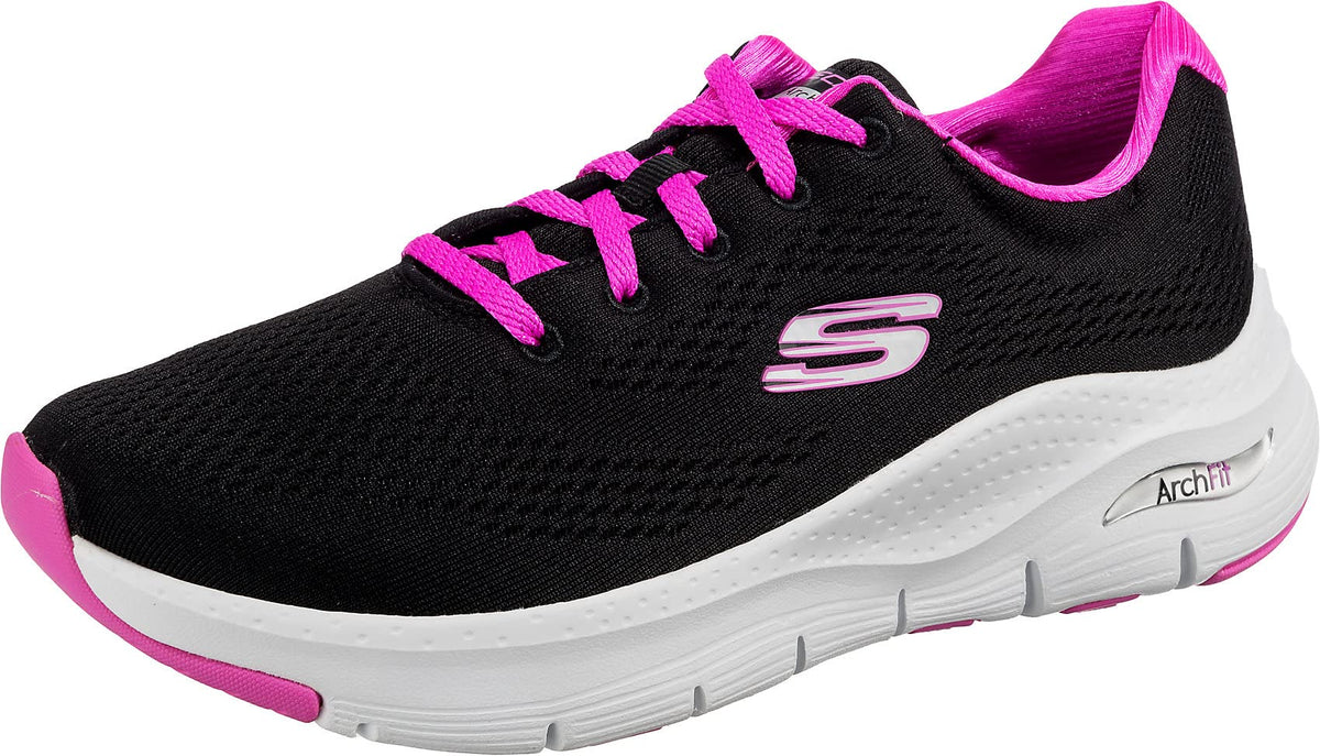 Skechers Women's Low-Top Trainers, Black, 9.5