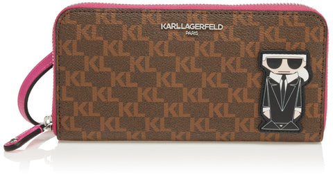 Karl Lagerfeld Paris Maybelle Zip Wallet, Raspberry
