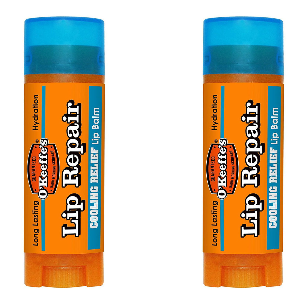2 x O'Keeffe's Lip Balm Repair Stick Cooling 4.2g