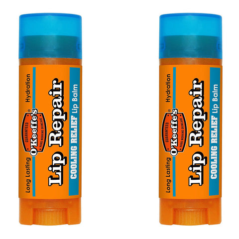 2 x O'Keeffe's Lip Balm Repair Stick Cooling 4.2g