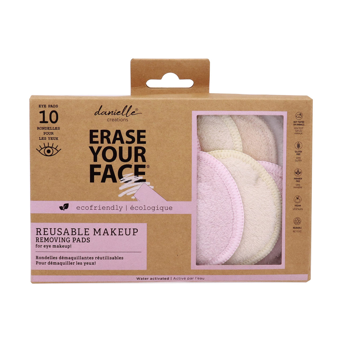 Erase Your FACE Makeup Removing Eco Rounds - 10 Pack, (DC-EY809711ECO)