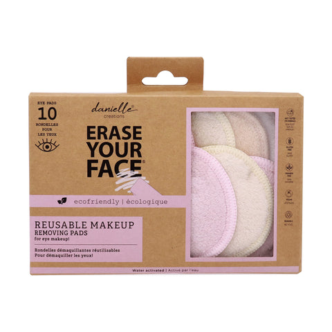 Erase Your FACE Makeup Removing Eco Rounds - 10 Pack, (DC-EY809711ECO)