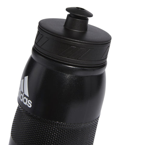 adidas unisex adult 750 Ml (28 Oz) Stadium Refillable Plastic sports water bottles, Black/White, One Size US