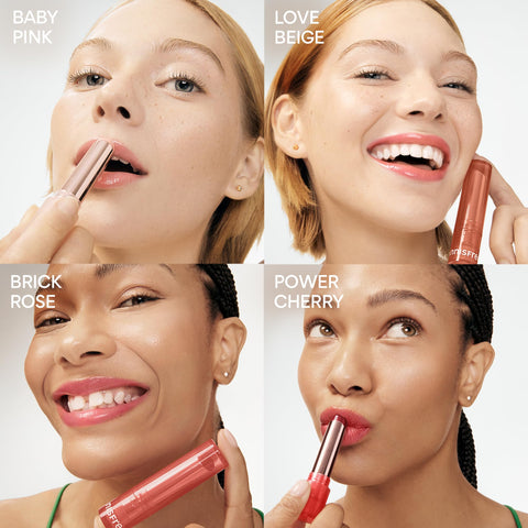 innisfree Dewy Tint Lip Balm with Hydrating Hyaluronic Acid and Ceramides, Tinted Korean Lip Balm, Love Beige