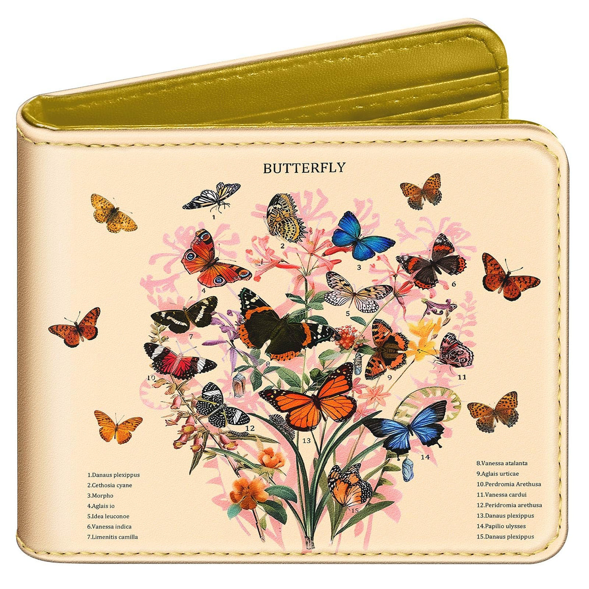 Bistup Girls Wallet Cute Leather Bifold Wallet Butterfly for Women Teen Girls Girly Pretty Flower Credit Card Cash Id Holder Rfid Blocking Floral Bi Fold Small Wallets With Coin Pocket Slim Kawaii